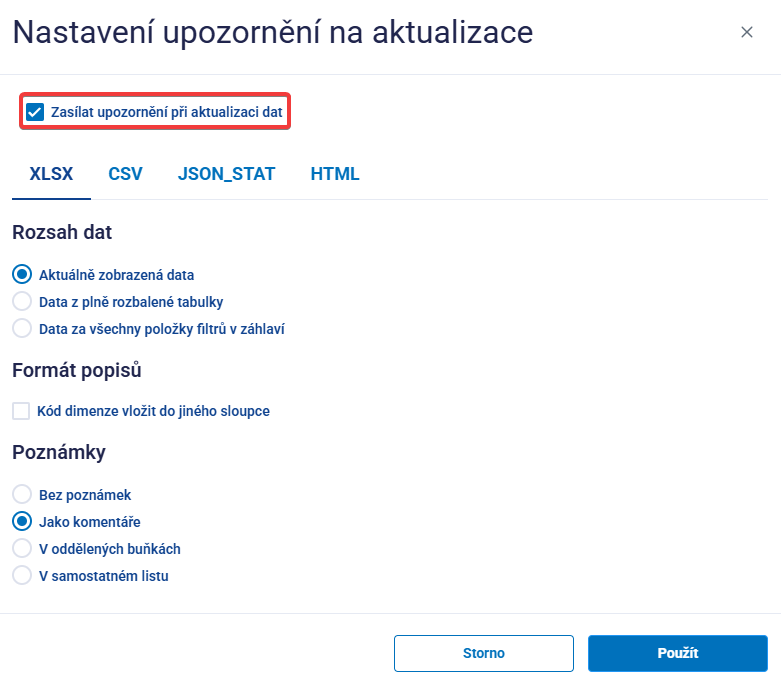 Obrázek 32: Zrušení notifikace – část 1